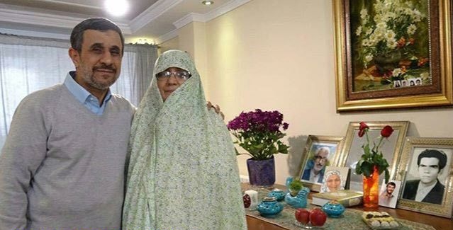 احمدی نژاد و همسرش +عکس