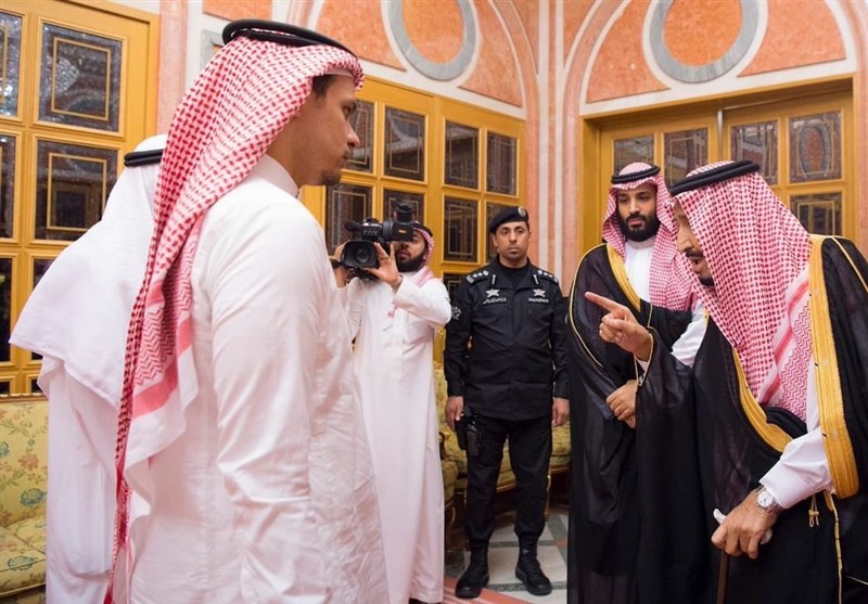 دیدار نمایشی شاه سعودی با خانواده خاشقجی