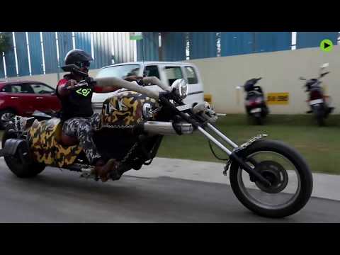 ساخت بزرگترین موتورسیکلت دنیا در هندوستان +فیلم