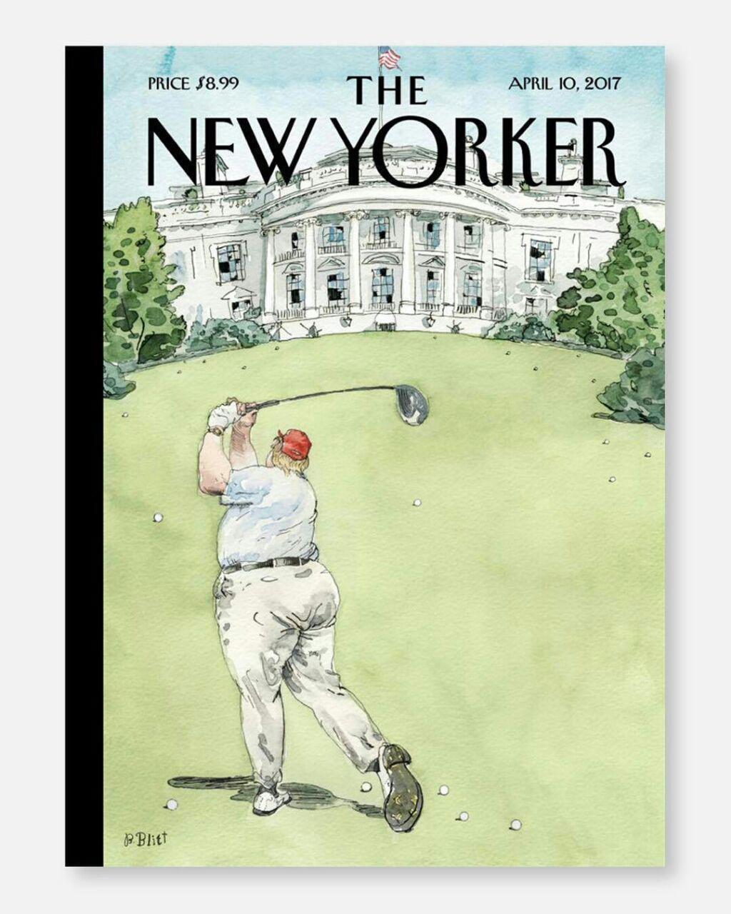 طرح جلد کنایى نشریه «نیویورکر» از ترامپ و کاخ سفید +عکس