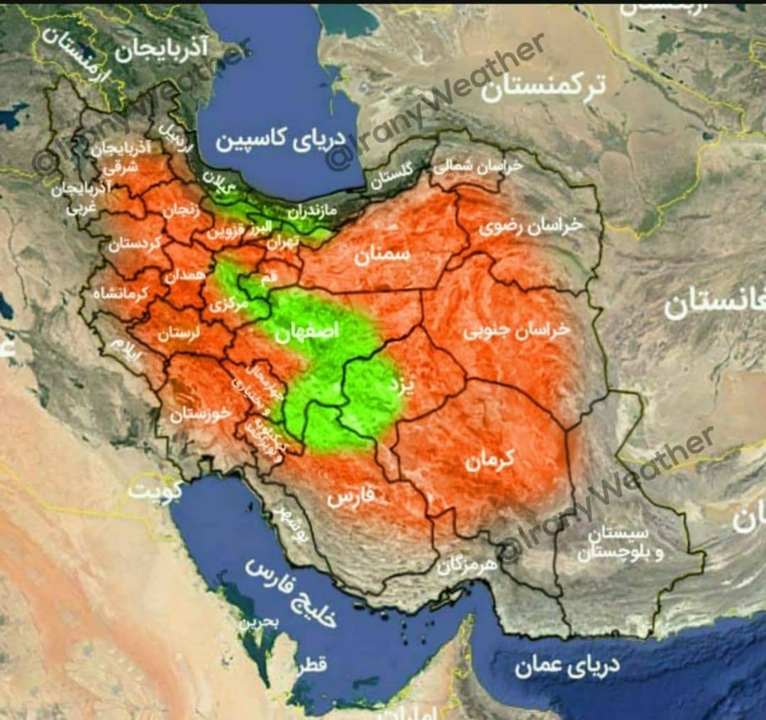 تندباد شدید در راه ایران