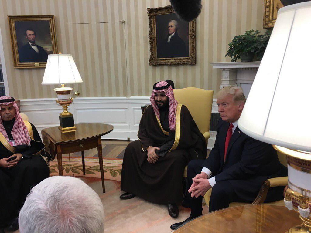 ترامپ در کاخ سفید با جانشین ولیعهد عربستان دیدار کرد