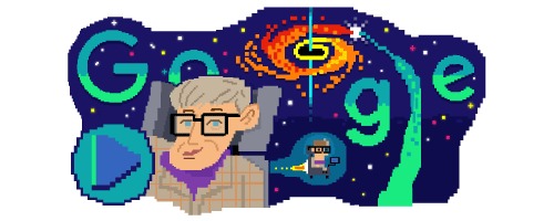 ​تغییر لوگوی گوگل به مناسبت زادروز "استیون هاوکینگ"