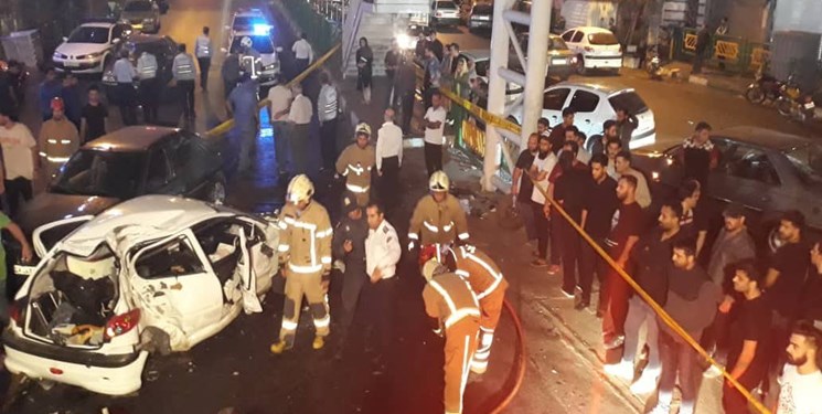 ۳ کشته در سانحه سقوط خودروی سواری از روی پل