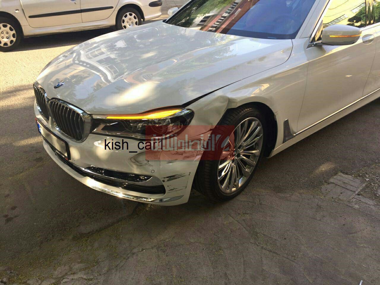 اولین تصادف BMW سری ۷ جدید در ایران! +عکس
