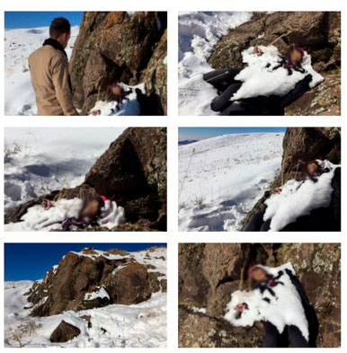 کشف جسد یخ زده دختر جوان در کوه‌های دروان +عکس