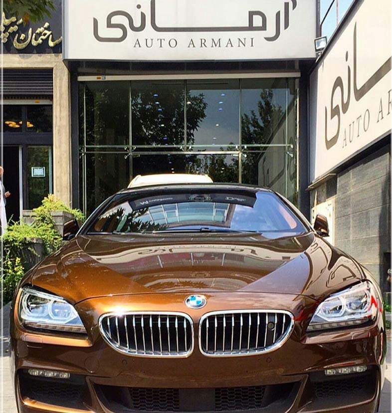 BMW 650i بار رنگ بسیار زیبا در تهران +عکس 