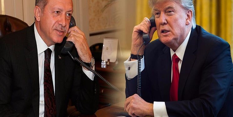 ترامپ و اردوغان درباره سوریه گفت‌وگو کردند