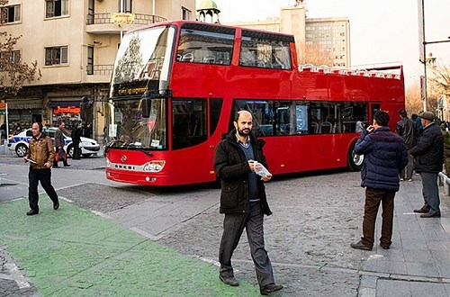 اتوبوس دو طبقه جدید در تهران +عکس 