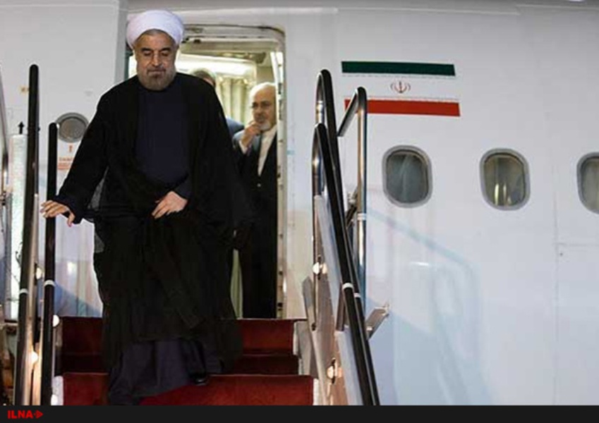  روحانی برای شرکت درمجمع عمومی سازمان ملل وارد نیویورک شد
