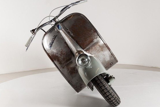 حراج قدیمی‌ترین موتور وسپای جهان +عکس