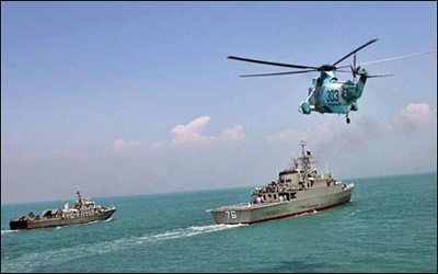 ورود کشتی‌های جنگی ایران به ساحل عمان