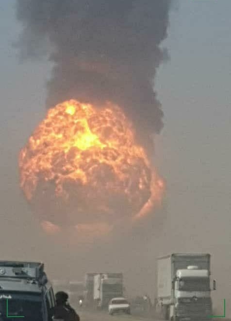 تصویری هولناک از انفجار امروز مرز ایران و افغانستان