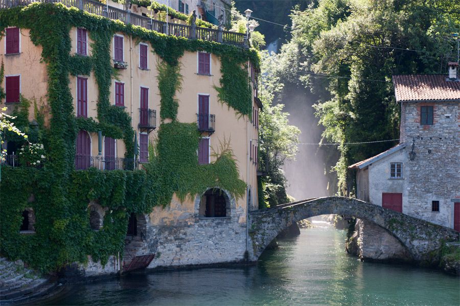 آبشار زیبای کومو در ایتالیا + فیلم