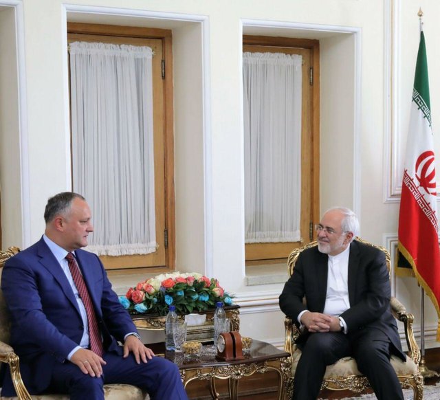 ظریف با رییس‌جمهور مولداوی دیدار کرد