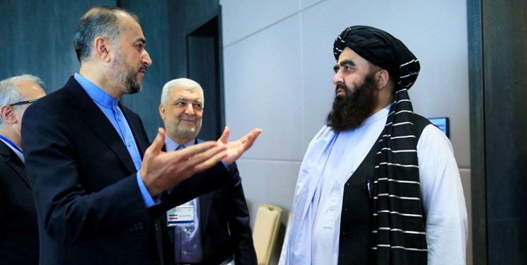 دیدار امیرعبداللهیان و وزیر خارجه طالبان + عکس