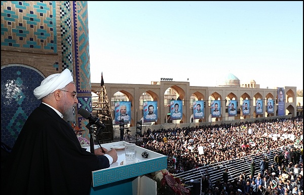 روحانی: نگذاریم خواست آمریکا از حنجره عده‌ای معدود بلند شود +فیلم