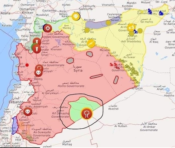حمله پهپادی به پایگاه نظامی آمریکا در التنف سوریه