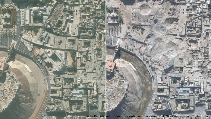 شهرحلب  قبل و بعد از حمله داعش + عکس