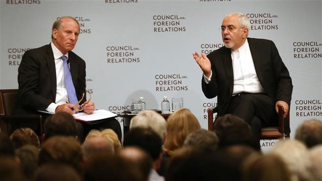 سخنان ظریف در شورای روابط خارجی آمریکا +فیلم