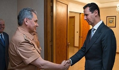 وزیر دفاع روسیه با بشار اسد در دمشق دیدار کرد