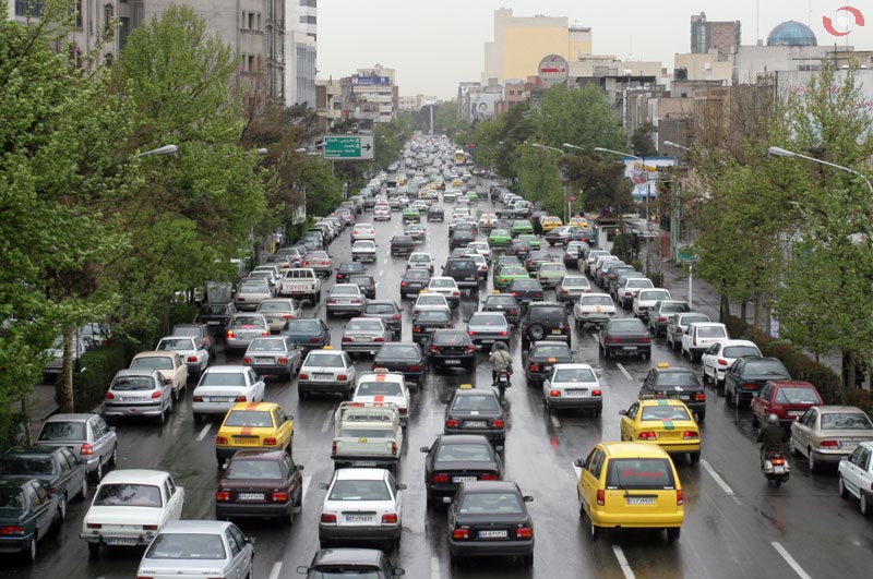 ترافیک در تهران در حال افزایش است