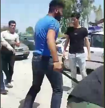 قمه‌کشی و کتک‌زدن پلیس راهنمایی و رانندگی در شمال +فیلم
