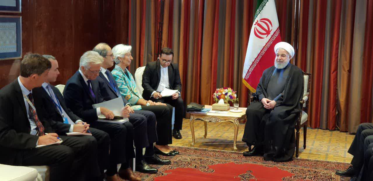 روحانی با مدیر اجرایی صندوق بین‌المللی پول دیدار کرد
