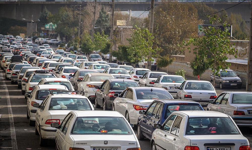 ترافیک سنگین در محور تهران - قم
