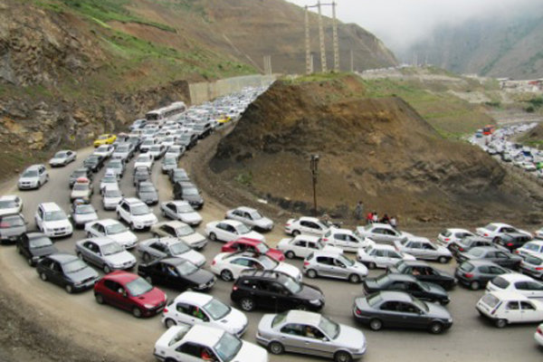 ترافیک سنگین در تمامی جاده‌های مازندران