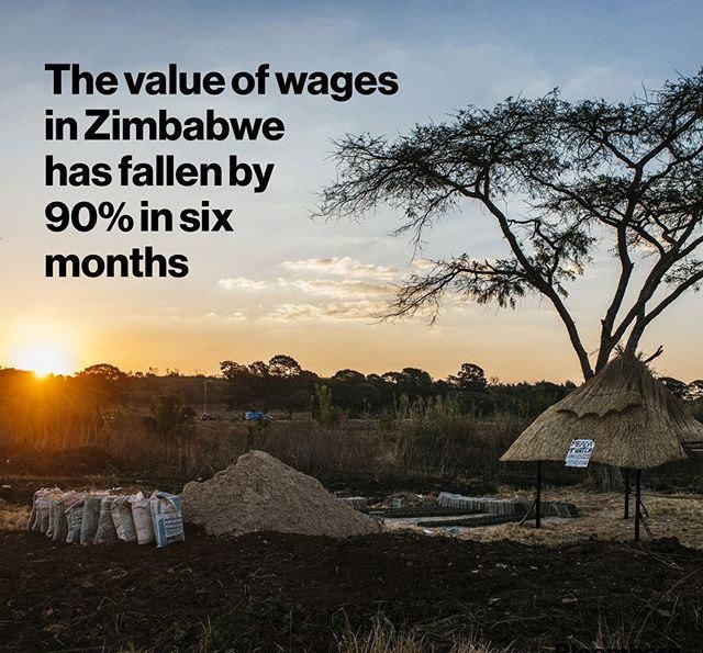 سقوط 90درصدی ارزش دستمزد در زیمباوه