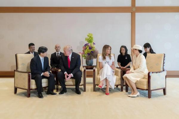 ترامپ، نخستین مهمان رسمی امپراتور جدید ژاپن +فیلم