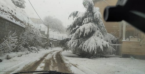 بارش برف مناطق کوهستانی استان ‌تهران را فرا گرفت