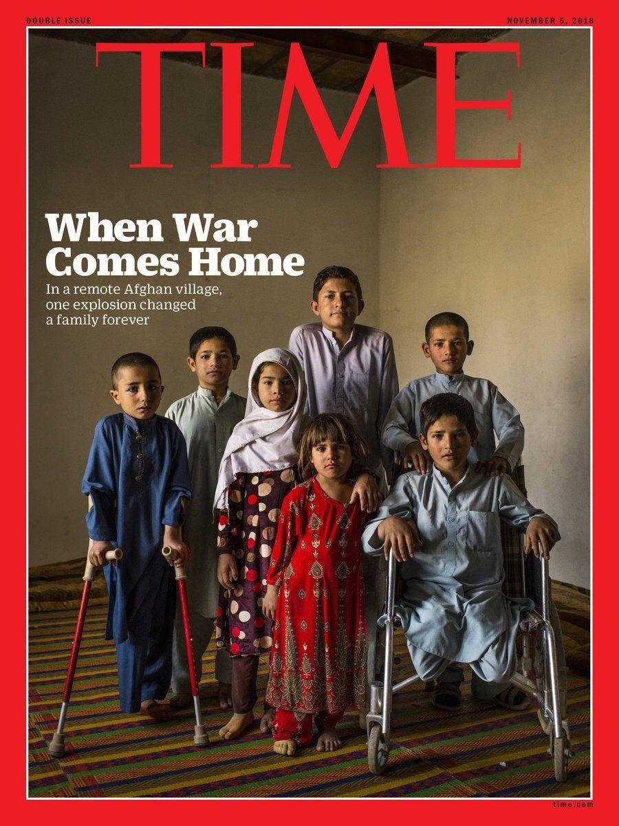 جلد مجله تایم:"وقتی جنگ به خانه می‌آید" +عکس