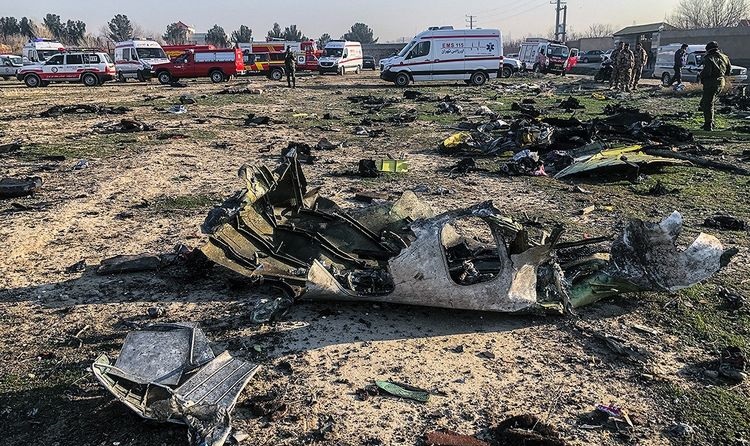 اولین لحظات سقوط هواپیمای اوکراینی +فیلم
