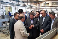 بازدید مدیر عامل بانک صنعت و معدن از واحدهای صنعتی استان آذربایجان غربی
