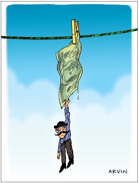 پولشویی! (کاریکاتور)