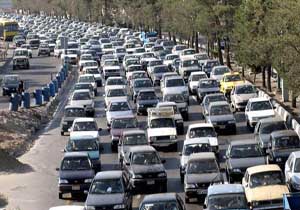 ترافیک سنگین در آزادراه کرج ـ تهران