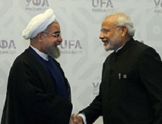 دیدار روحانی و نخست وزیر هند +عکس