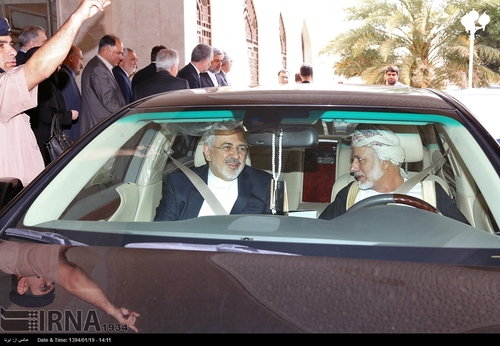 رانندگی وزیر خارجه عمان برای ظریف +عکس