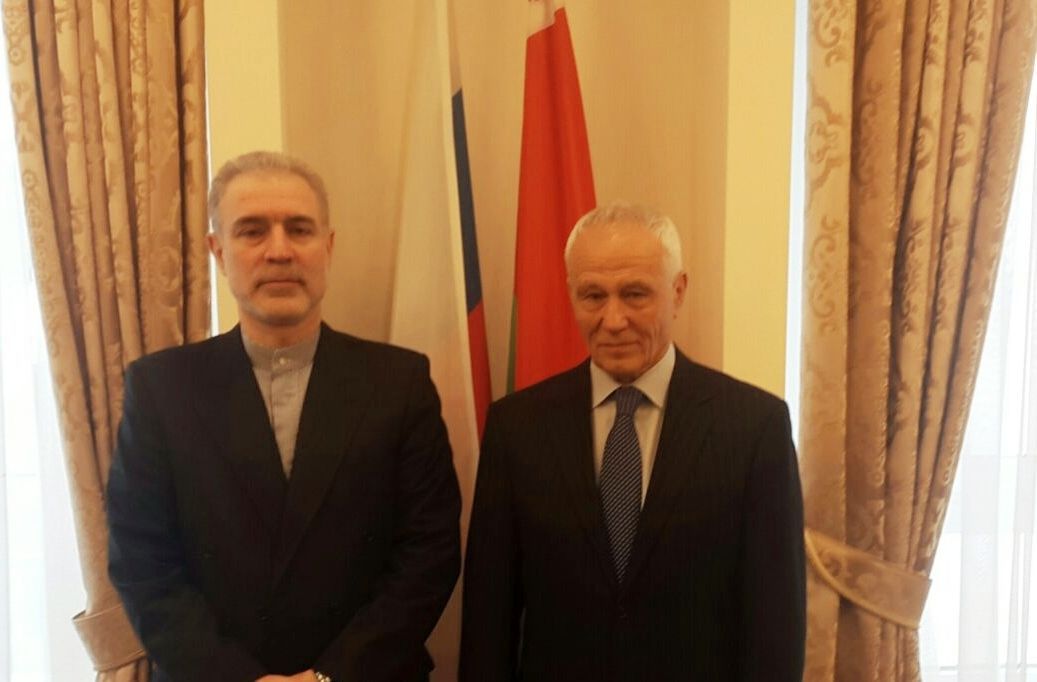دیدار سفیر ایران در مینسک با دبیر دولت اتحاد (بین بلاروس و روسیه)