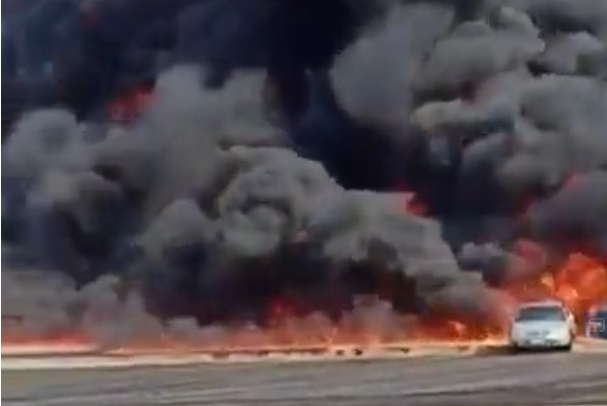 انفجار در خط لوله انتقال نفت در قاهره +فیلم