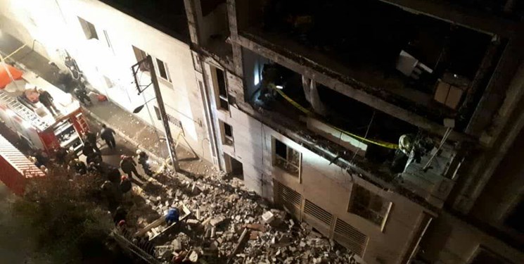 انفجار شدید منزل مسکونی چهارطبقه