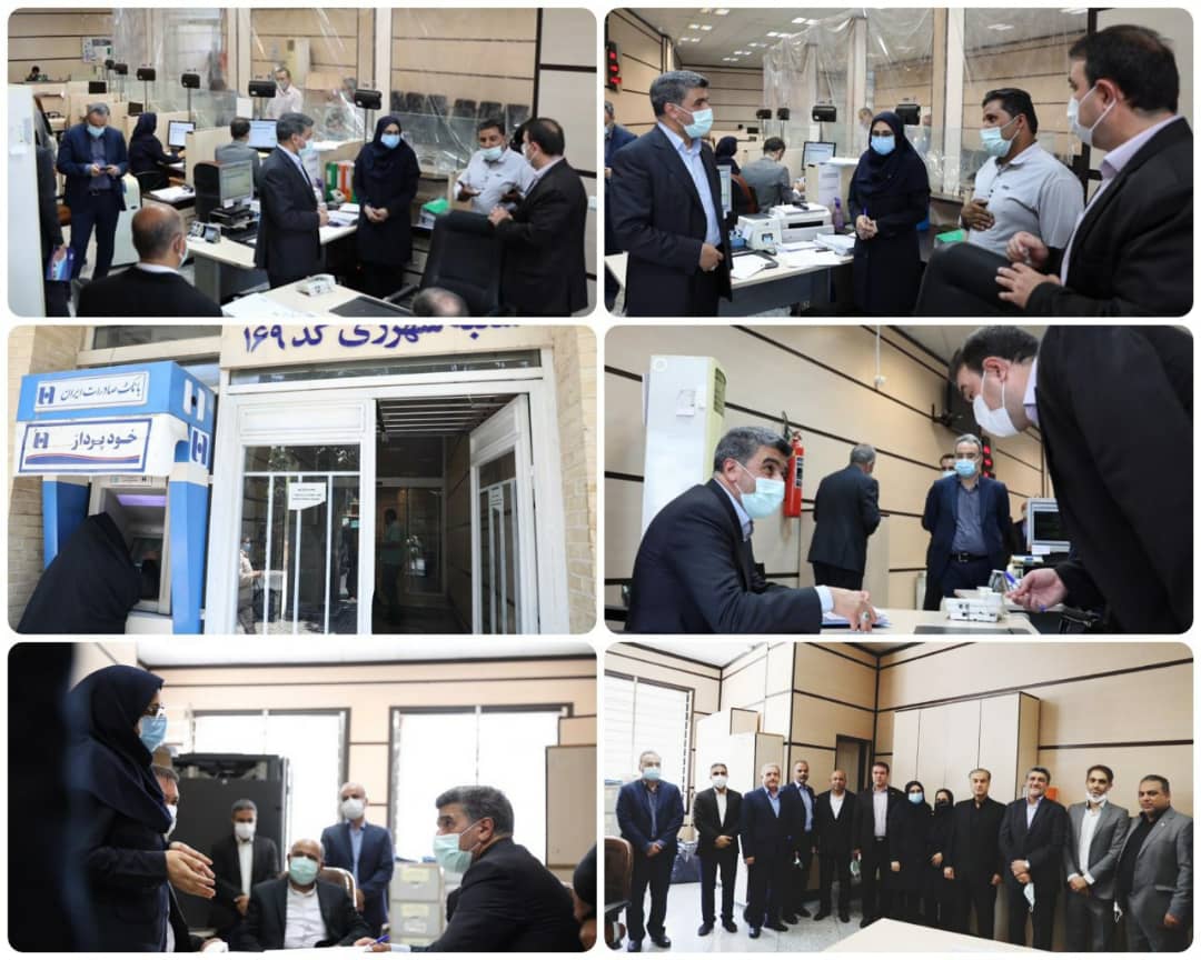 بازدید سرزده حجت‌ اله صیدی از شعب کشیک بانک صادرات ایران