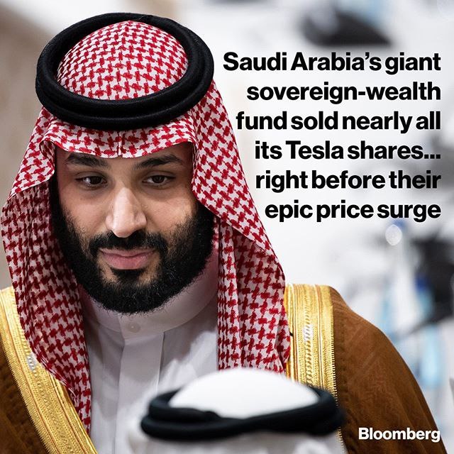 عربستان سهام تسلا را فروخت