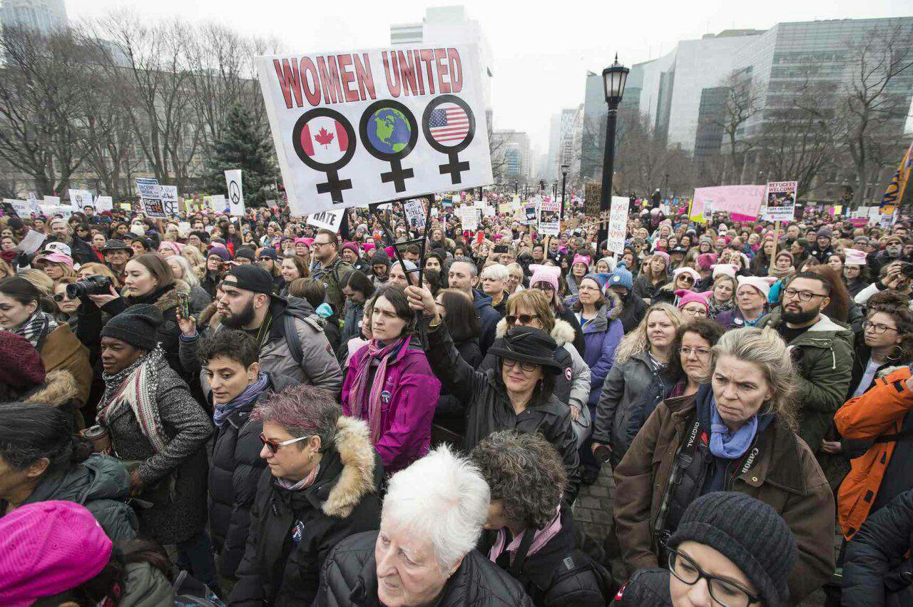 تظاهرات زنان علیه ترامپ، در بسیاری از شهرهای جهان +عکس