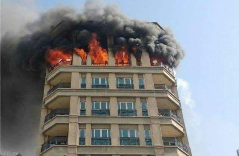 آتش سوزی ساختمان مسکونی در بلوار اندرزگو