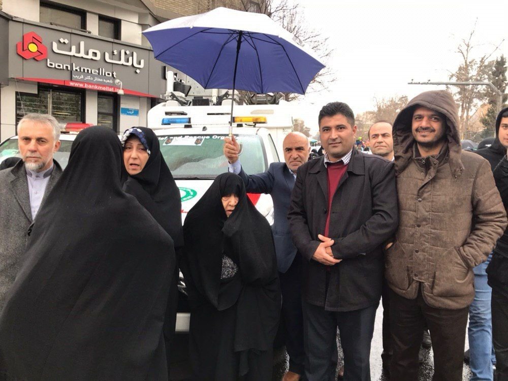 خانواده مرحوم هاشمی رفسنجانی در راهپیمایی امروز +عکس