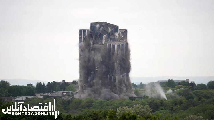 تخریب برج 21 طبقه در بیت لحم +فیلم
