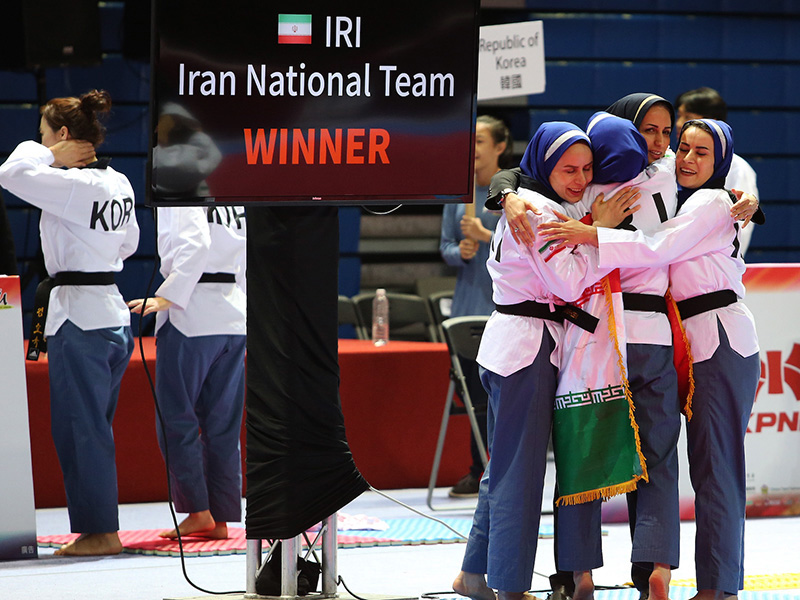پخش اشتباهی سرود ایران در مسابقات جهانی پومسه